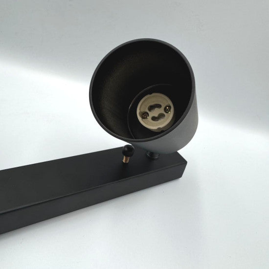 Spot liniar reglabil 2xGU10, 450 mm, negru