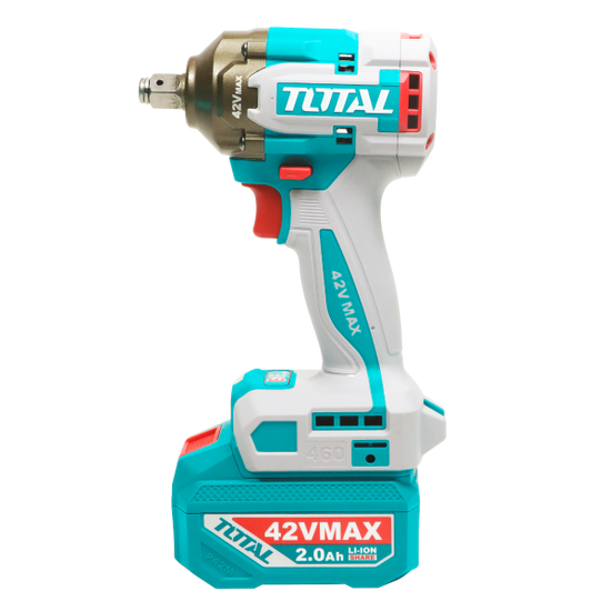 Masina de insurubat cu impact TOTAL 42V, 460 Nm, 1/2"