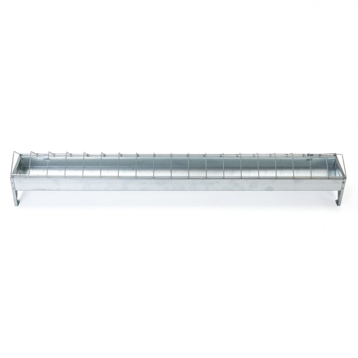 Hranitoare metal galvanizat 100 cm cu 19 fante pentru pui si gaini