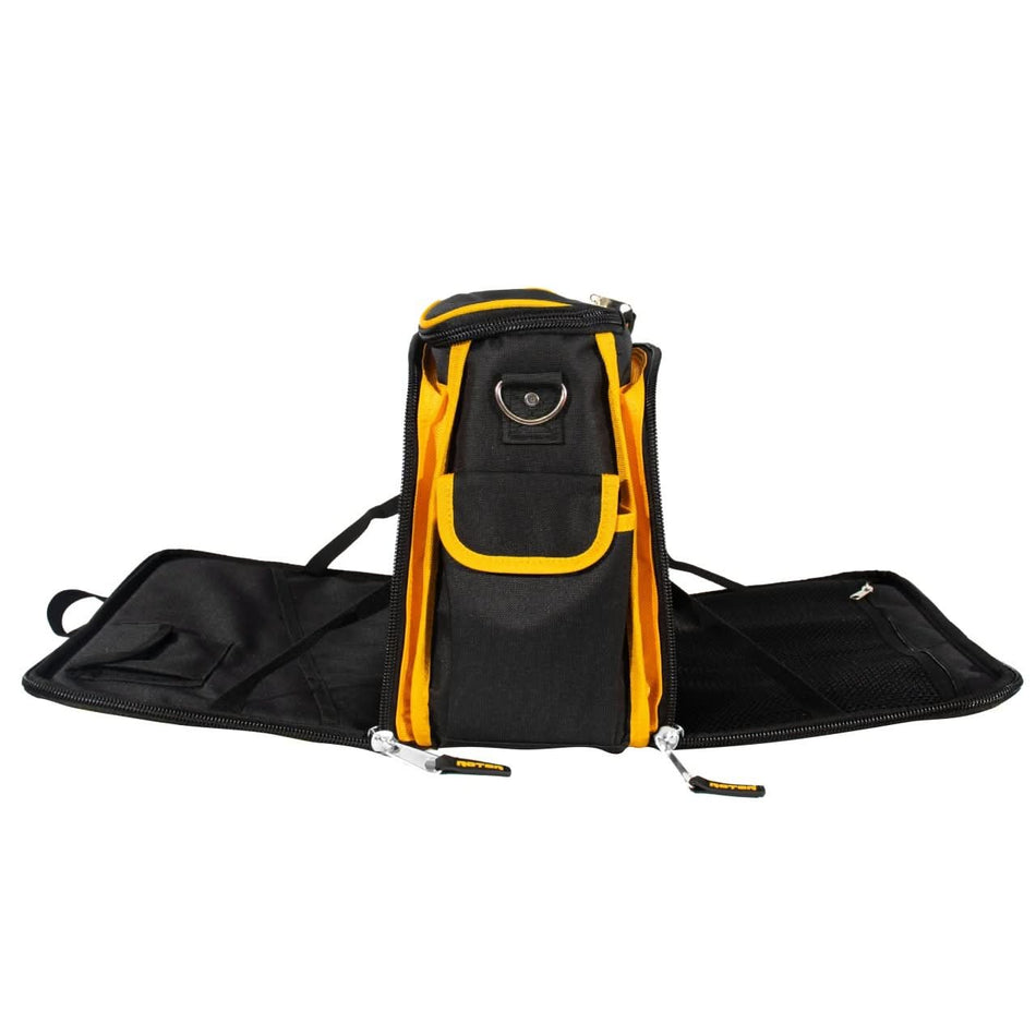 Geanta textila pentru scule 16", 41 buzunare, deschidere larga, ROTOR R-TB0316