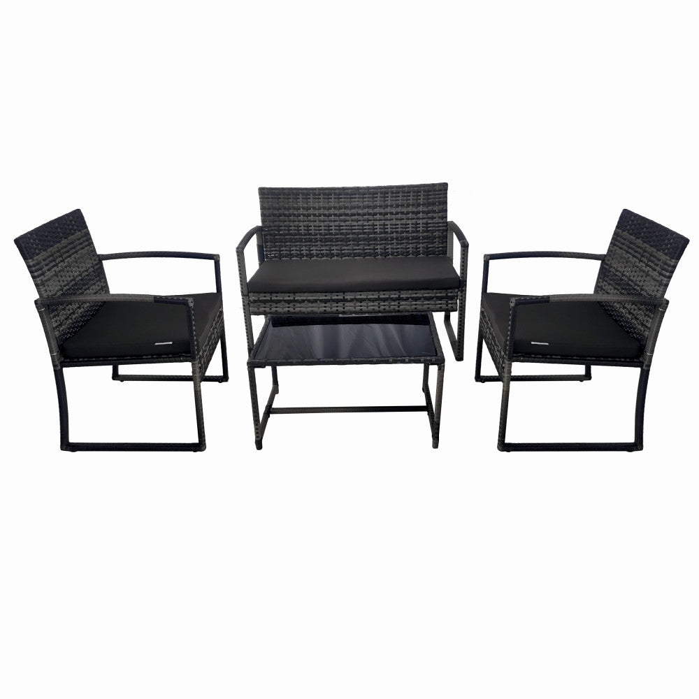 Set mobilier terasa PROFESIONAL KLUGMEISTER KJF4965 canapea + 2 fotolii + masa