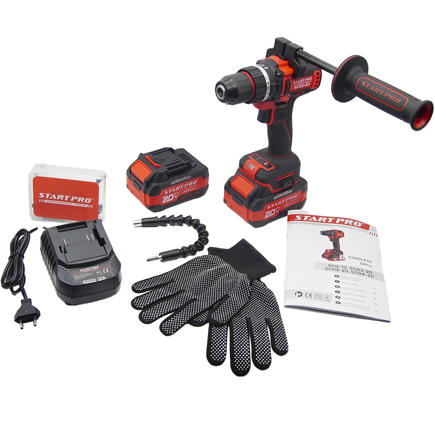 Masina de gaurit si insurubat StartPro SCD2-20 BRUSHLESS, 95Nm