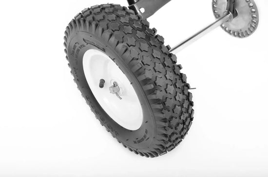 Distribuitor tractabil ZEP PRO DT-60 PROFI pentru insamantare si fertilizare gazon, 60L, 56 kg, latime 3-3.6 m, roti pneumatice, prelata inclusa
