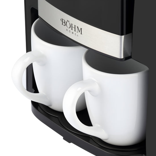 Cafetiera cu filtru BÖHM HOME, 500 W, 0,6 L, 2 cani