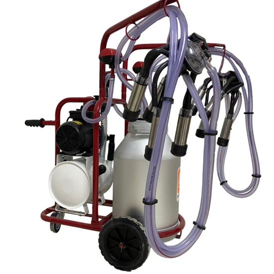 Aparat muls vaci Bartech 2 posturi, 40L aluminiu, 0,55 kW, pahare inox