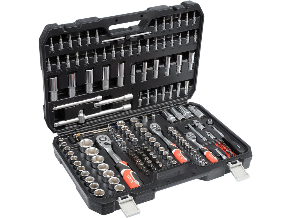Trusa tubulare si accesorii 173 piese Yato – set complet pentru lucrari profesionale