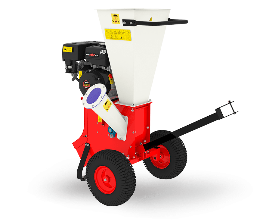 Tocator crengi ARPAL MS-80BD cu motor benzina 16CP, diametru max 90 mm, 20 ciocane + 2 cutite, capacitate 3 mc/ora