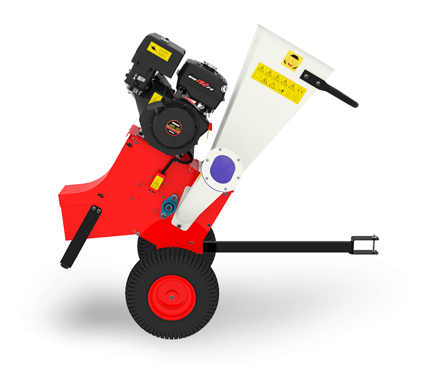 Tocator crengi ARPAL MS-80BD cu motor benzina 16CP, diametru max 90 mm, 20 ciocane + 2 cutite, capacitate 3 mc/ora