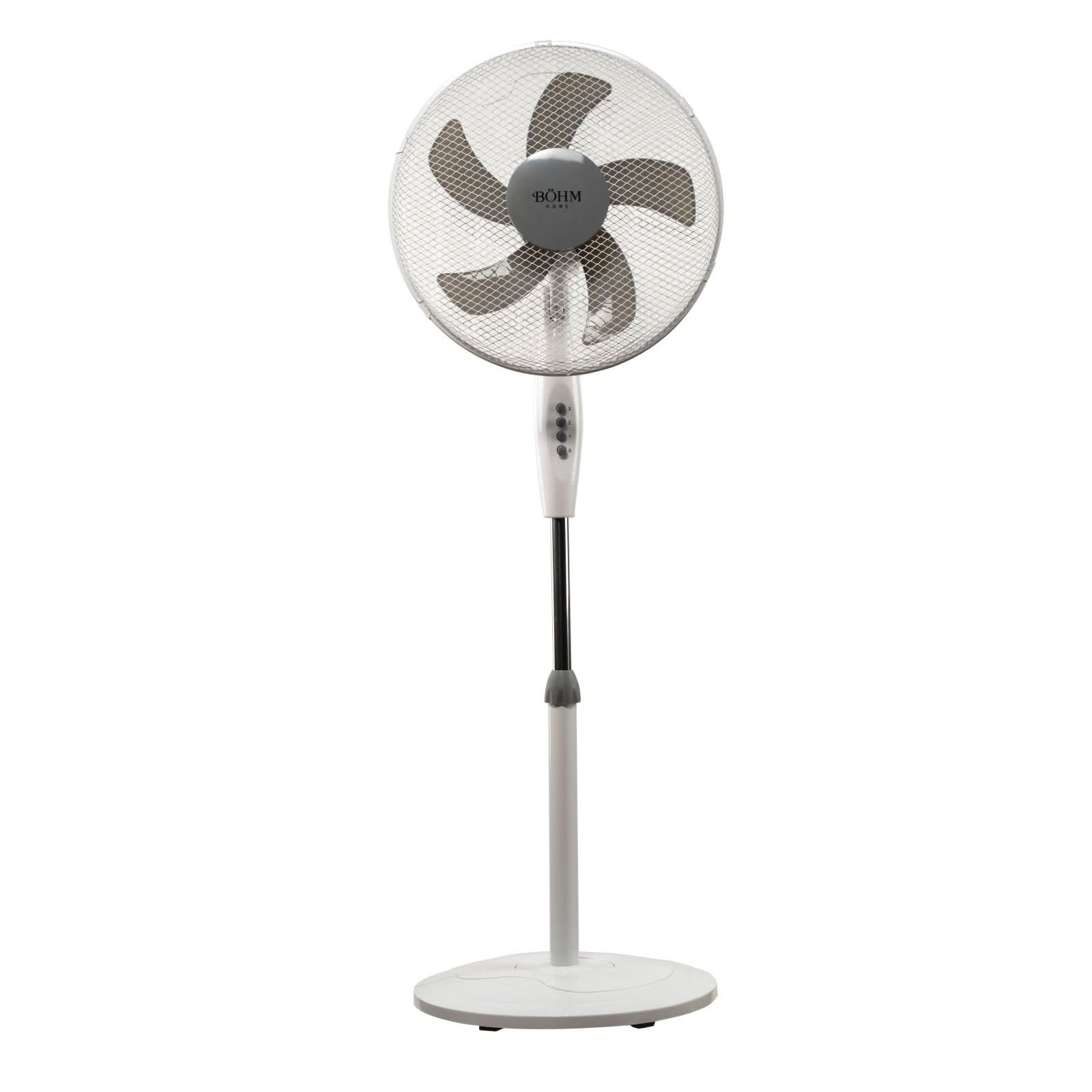 Ventilator de podea BOHM BLSF-4043, 50W, 16 inch, 3 viteze, inaltime reglabila 125 cm, motor cupru