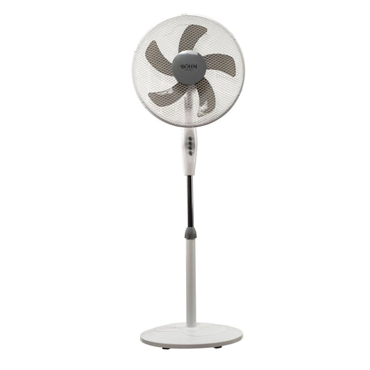 Ventilator de podea BOHM BLSF-4043, 50W, 16 inch, 3 viteze, inaltime reglabila 125 cm, motor cupru