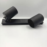 Spot liniar reglabil 2xGU10, 450 mm, negru