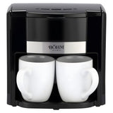 Cafetiera cu filtru BÖHM HOME, 500 W, 0,6 L, 2 cani