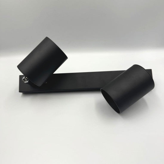 Spot liniar reglabil 2xGU10, 450 mm, negru