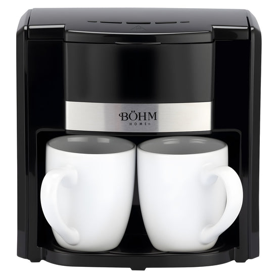 Cafetiera cu filtru BÖHM HOME, 500 W, 0,6 L, 2 cani