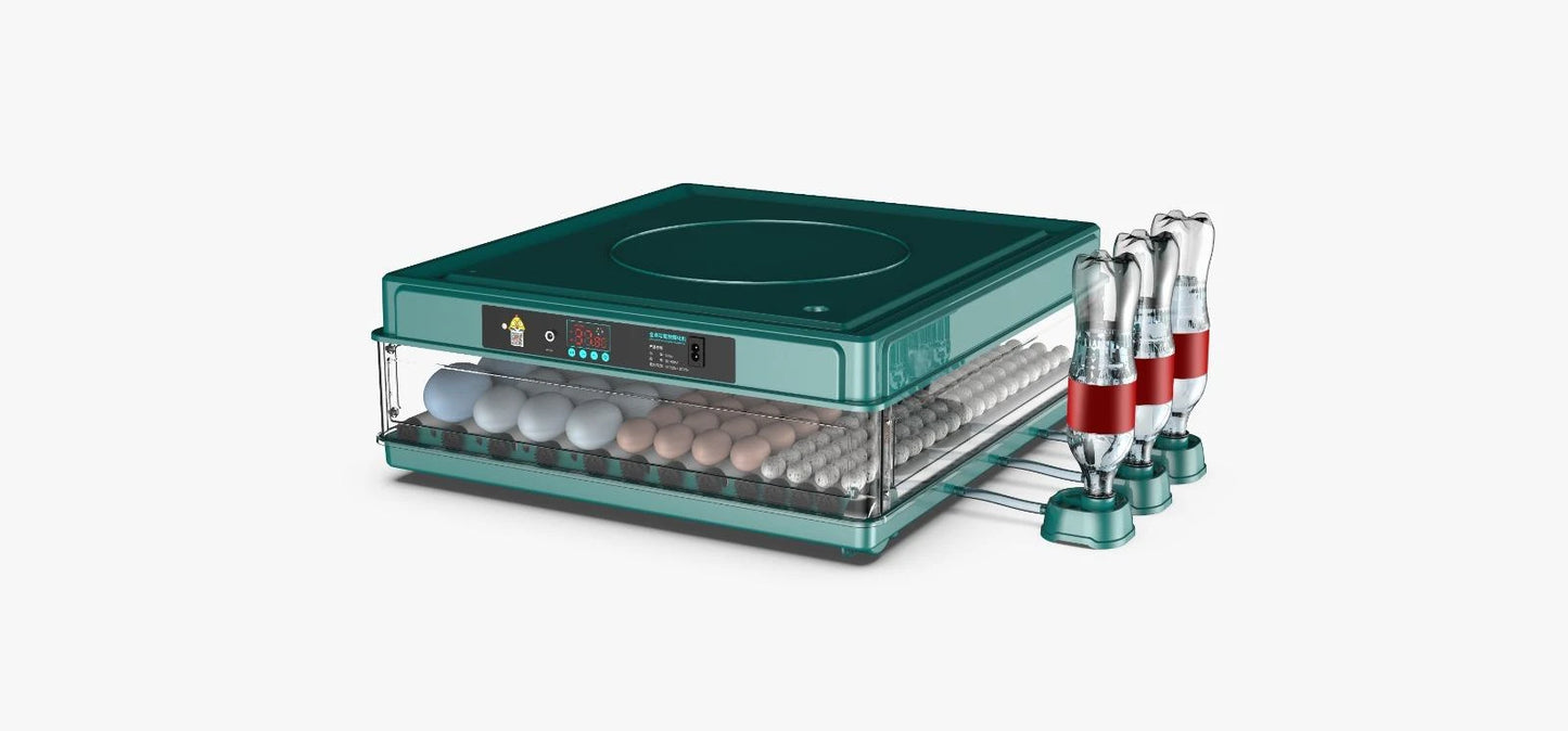 Incubator automat ZEP OVOBOX-130 pentru oua, capacitate foarte mare, alimentare 220V si 12V, control temperatura, intoarcere automata