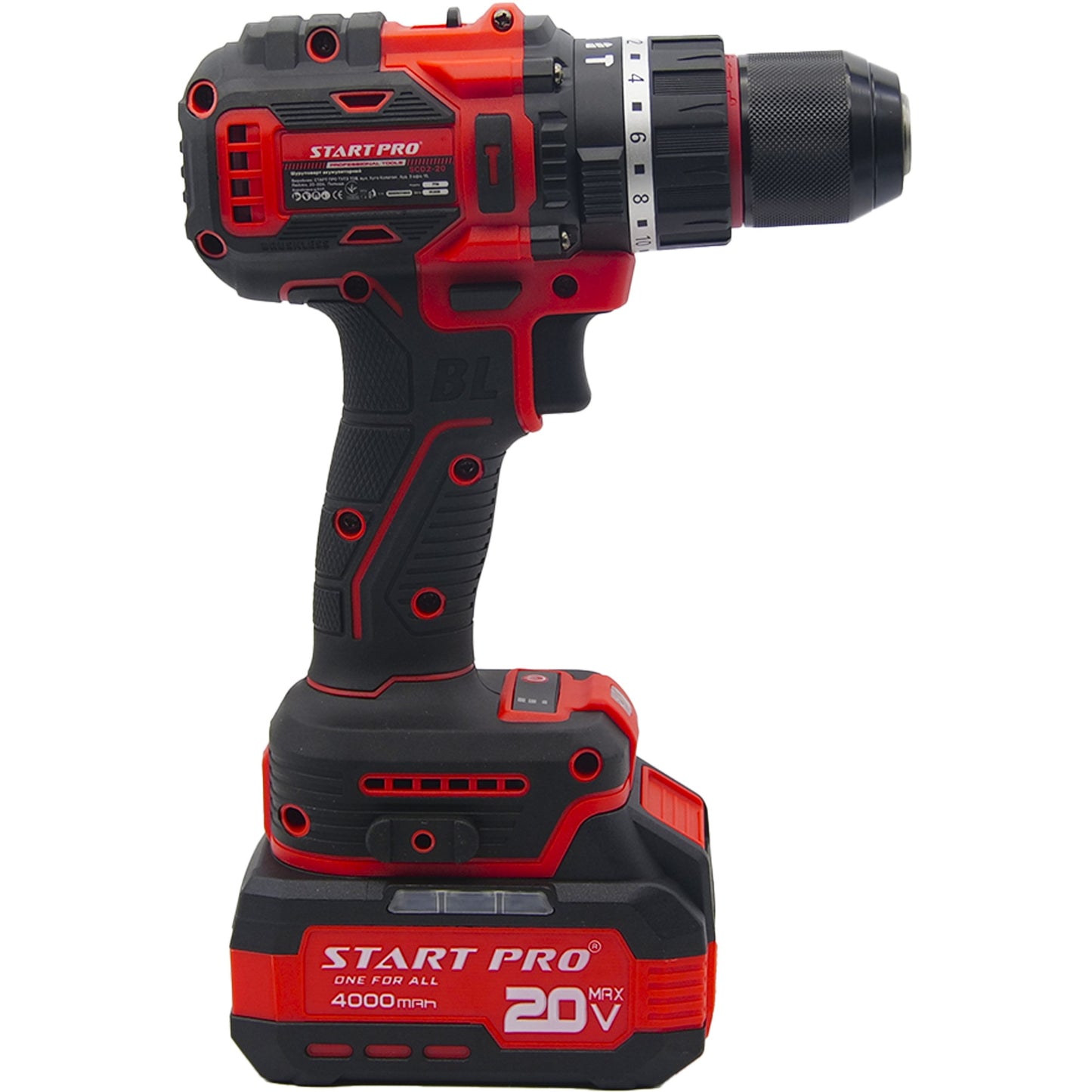 Masina de gaurit si insurubat StartPro SCD2-20 BRUSHLESS, 95Nm