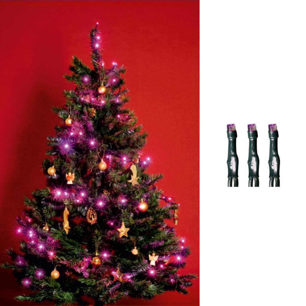 Ghirlanda 100 LED Roz, 8m, Interior, Alimentare 230V