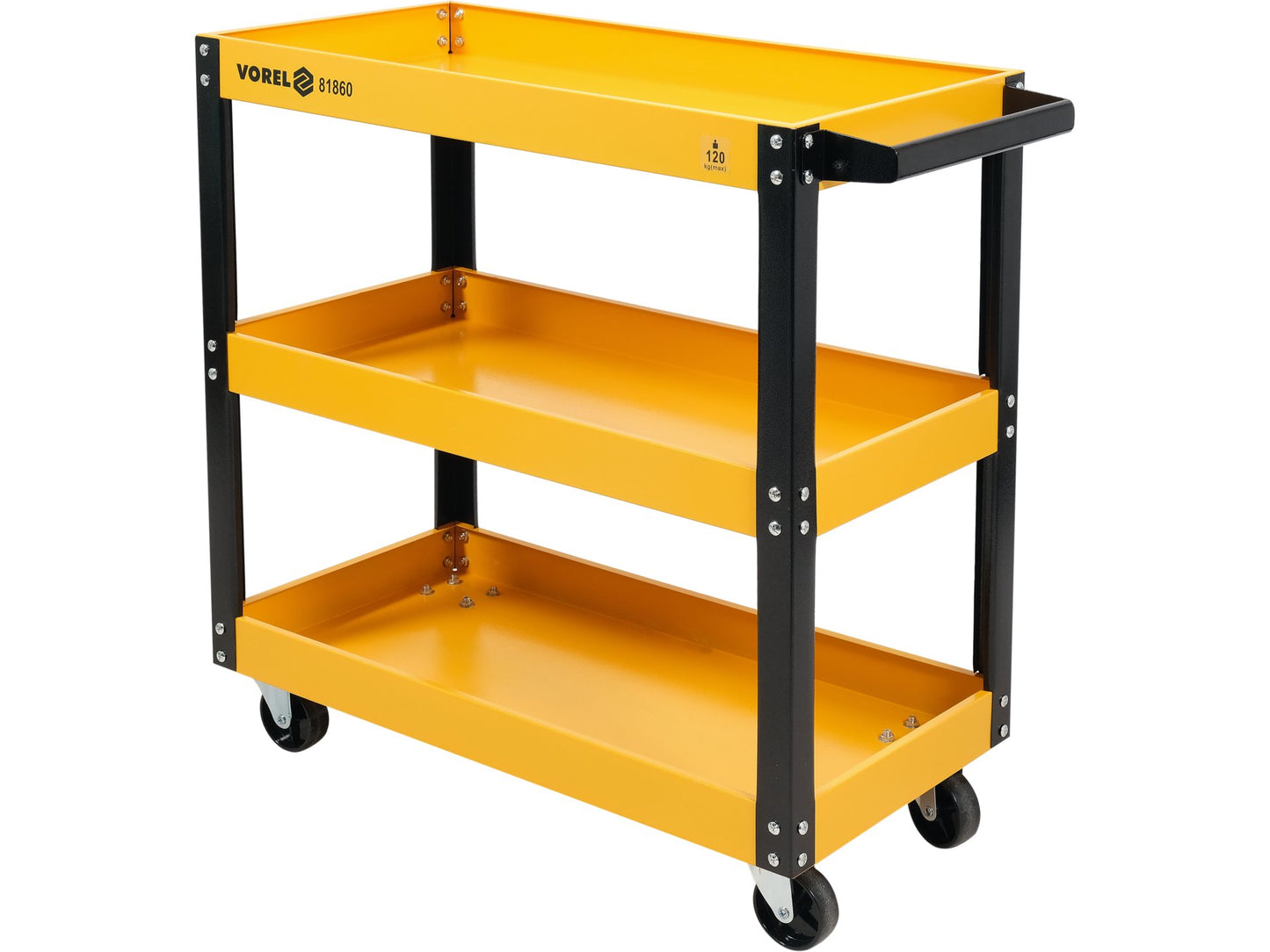 CĂRUCIOR PENTRU ATELIER, 3 RAFTURI, 775x760x355MM