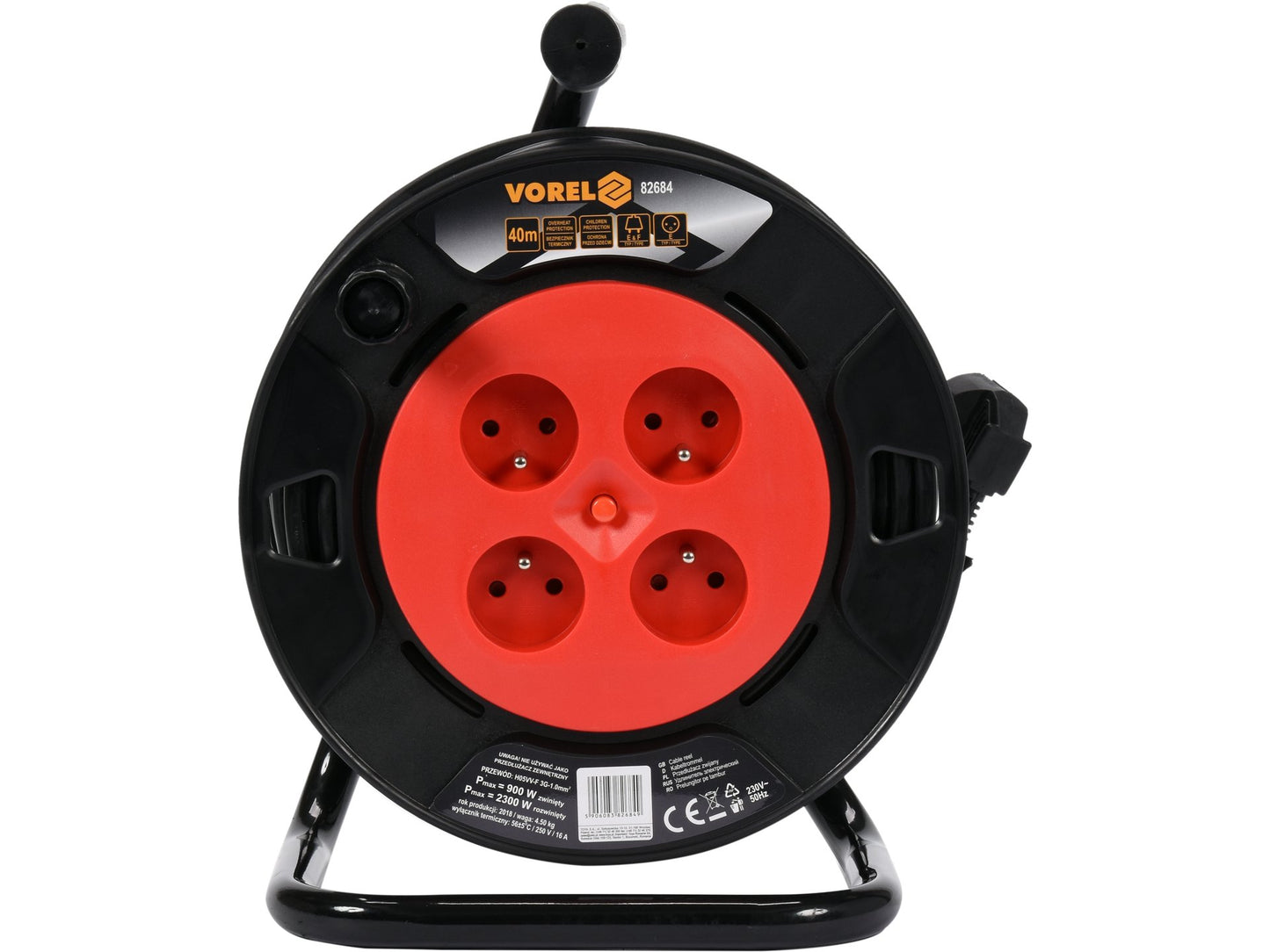 PRELUNGITOR PE TAMBUR, 4 PRIZE, 3X1.5MM2, 50M