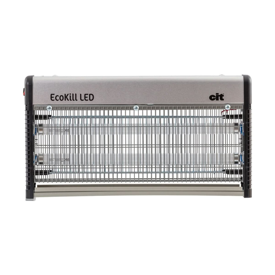 Capcana electrica EcoKill LED 2.0 pentru muste, cu tuburi LED, 220-240 V, 14 W, pentru spatii pana la 150 m²