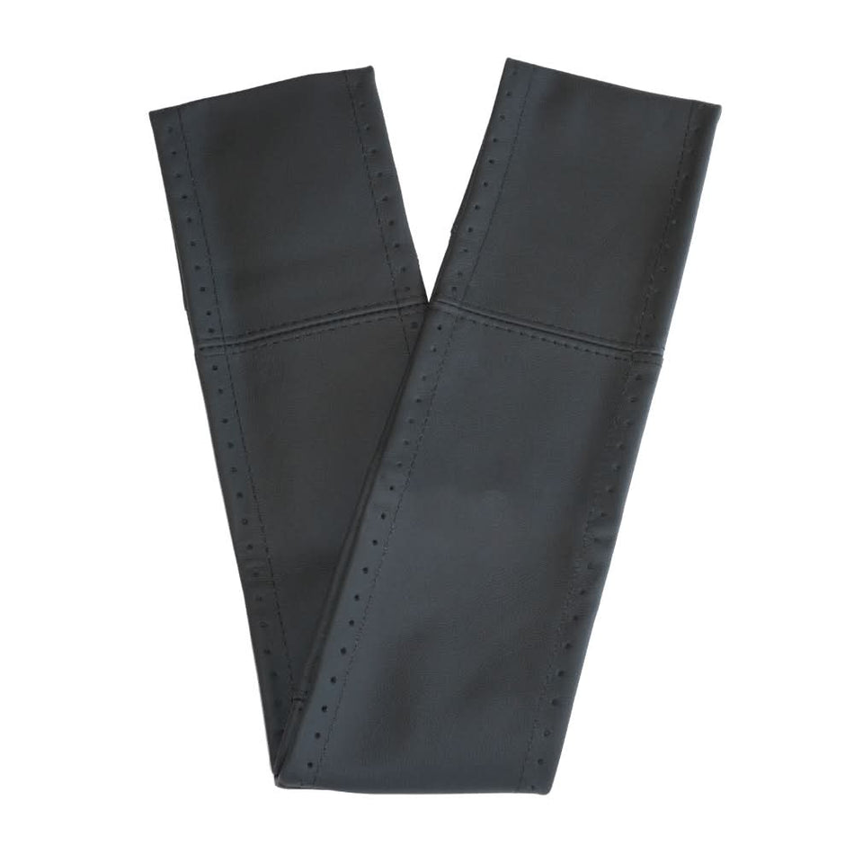 Husa volan UMBRELLA 45617, piele naturală cu șnur, negru, diametru volan 42-43 cm
