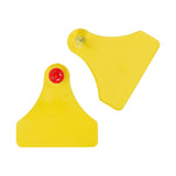 Crotalii-SET pentru bovine FlexoPlus, galben, 25 perechi, 5,5 × 5,7 cm