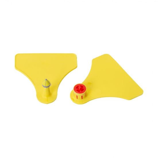 Crotalii-SET pentru bovine FlexoPlus, galben, 25 perechi, 5,5 × 5,7 cm