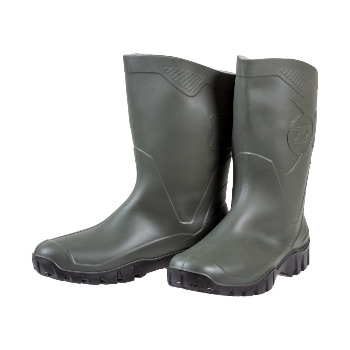 Cizma PVC Dunlop Dee verde marimea 39, talpa profil antialunecare