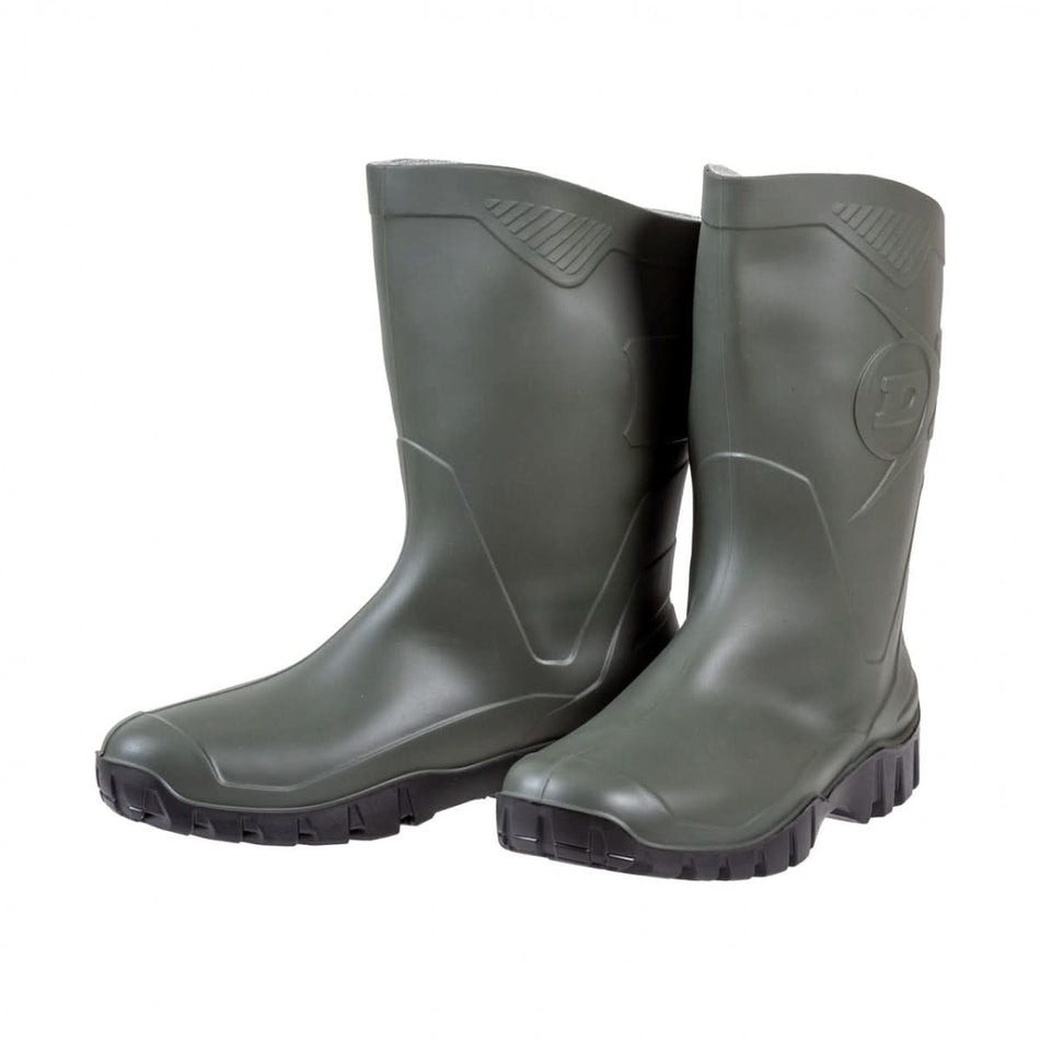 Cizma PVC Dunlop Dee verde marimea 40, talpa profil antialunecare