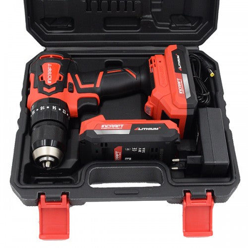 Masina insurubat cu percutie 20V Incraft DK-20V motor fara perii 45Nm 2 acumulatori