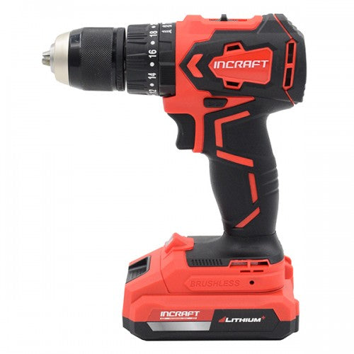 Masina insurubat cu percutie 20V Incraft DK-20V motor fara perii 45Nm 2 acumulatori