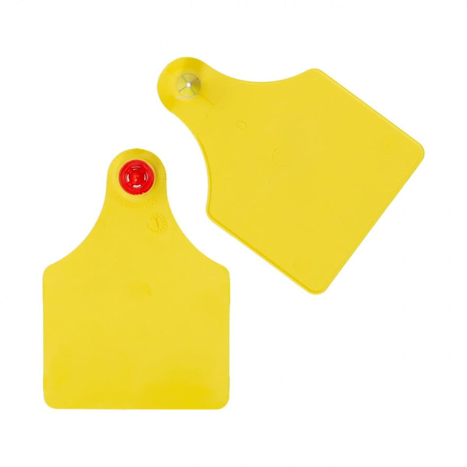 Set crotalii pentru bovine FlexoPlus galben, 5,5 × 8 cm, 25 perechi