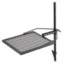 Gratar pivotant pentru foc de tabara, otel, plasa diamant, reglabil, detasabil cu geanta, 675x405x710 mm, 3.5 kg, 6 kg sarcina