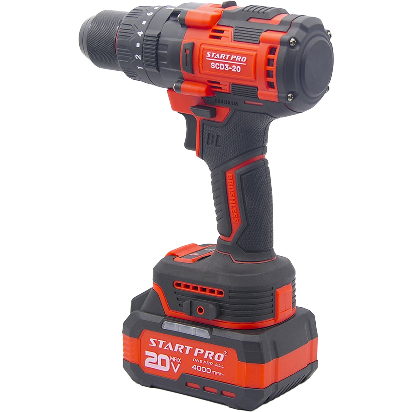 Masina de gaurit si insurubat StartPro SCD3-20 BRUSHLESS, 120Nm