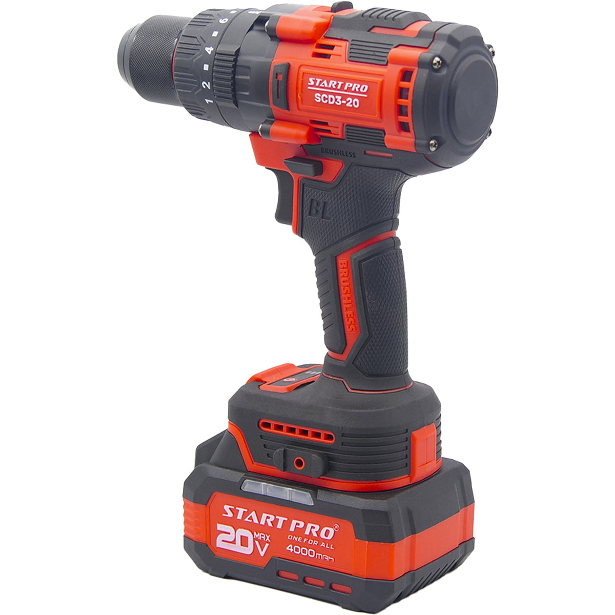 Masina de gaurit si insurubat StartPro SCD3-20 BRUSHLESS, 120Nm