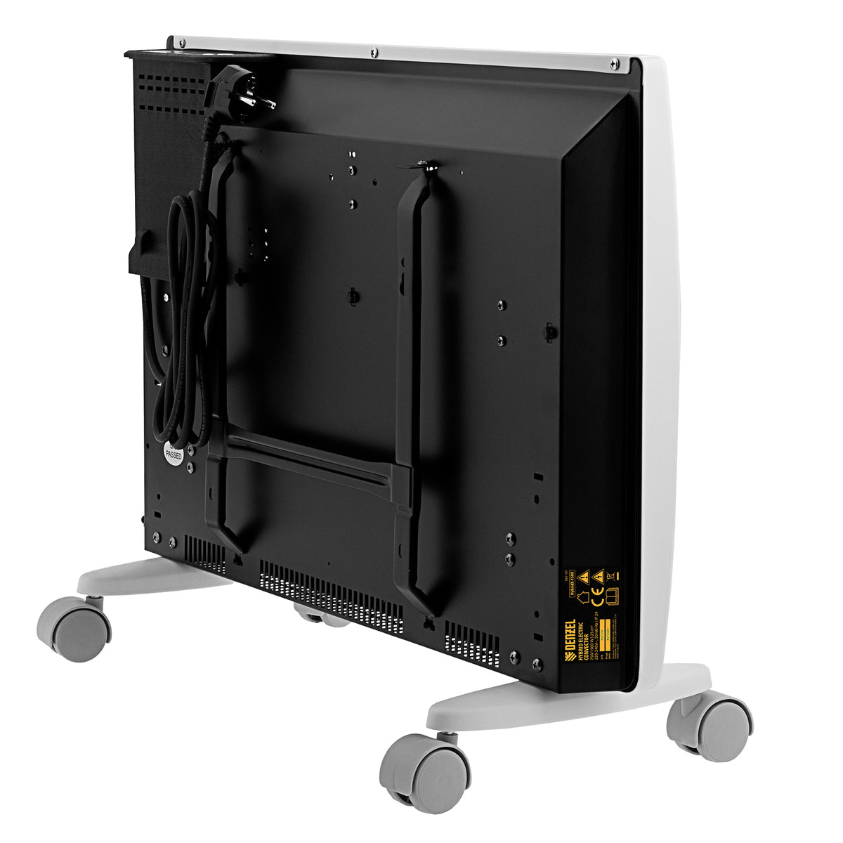 Convector electric hibrid Denzel HybridX-1500, 1500W, incalzitor cu infrarosu, termostat digital, montaj pe perete sau podea