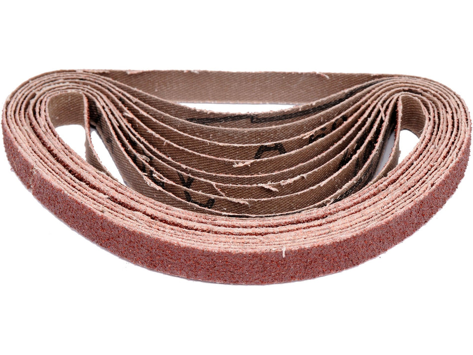 Banda abraziva continua P80 20x520mm – Set 10 bucati pentru polizoare pneumatice
