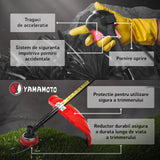 Motocoasa benzina Yamamoto YMA.56, 52cc, 6CP, 10000 rpm, motor 2T