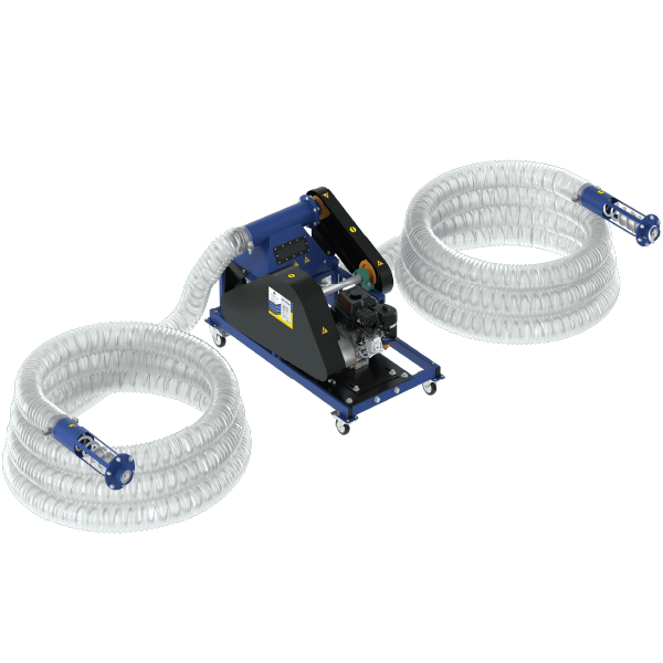 Snec flexibil pentru cereale 24 m, motor benzina 6.5 CP, pana la 9 t/h – TMC, transport profesional vrac