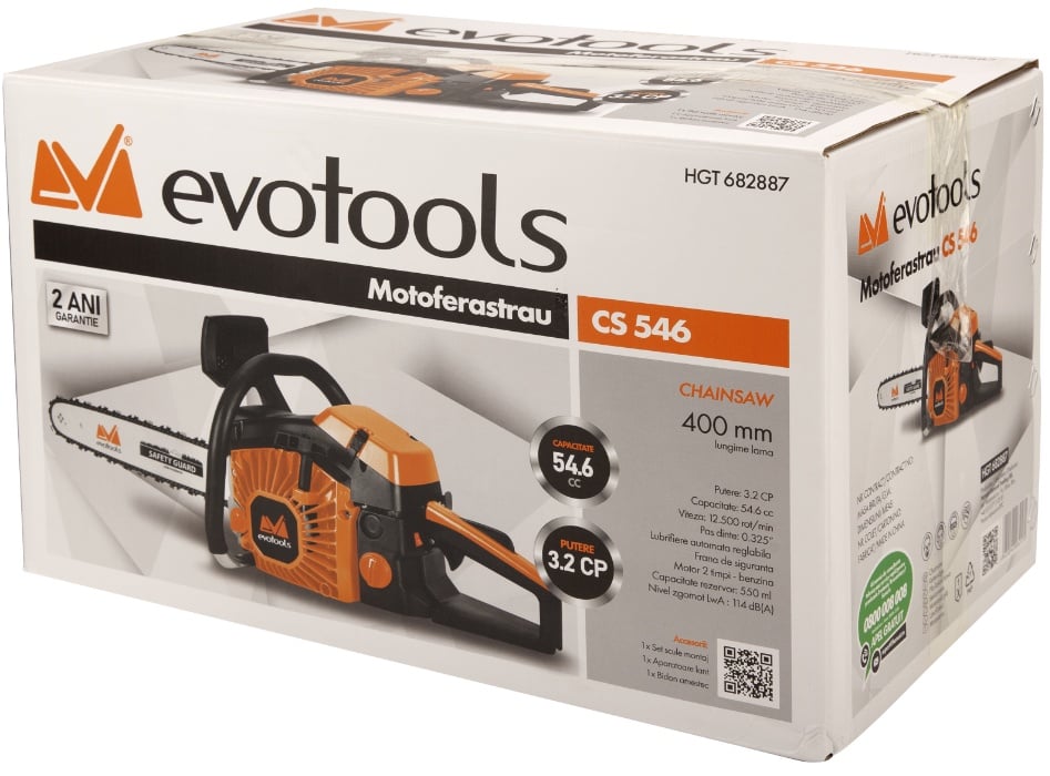 Motoferastrau EvoTools CS546, 3.2 CP, sina 400 mm