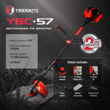 Motocoasa benzina Yamamoto YMA.56, 52cc, 6CP, 10000 rpm, motor 2T