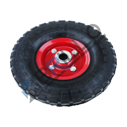 Roata roaba cu rulment 350-4 – Cauciuc rezistent, montaj rapid