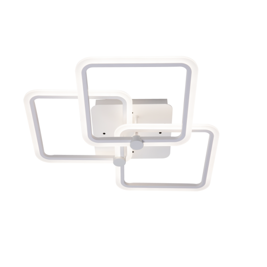 Lustra LED Living 80W, 3 Brate, 580x150 mm, 3 Culori, IR