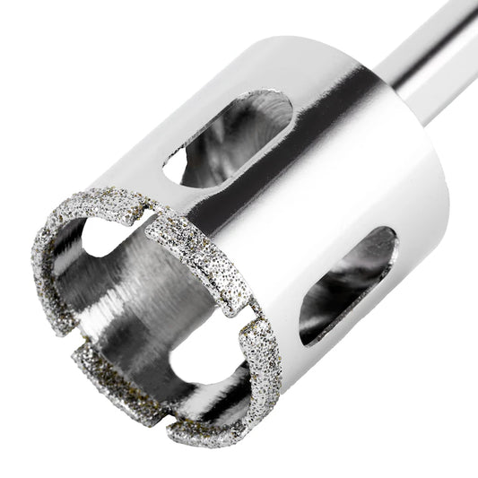 Carota diamantata 32x67 mm cu coada triunghiulara MTX pentru sticla si faianta, acoperire galvanizata