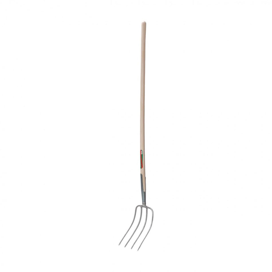 Furca balegar 4 coarne otel vopsit cu coada lemn frasin 135 cm