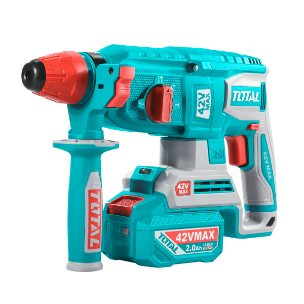 Ciocan rotopercutor TOTAL 42V, 26 mm, 2.5 J