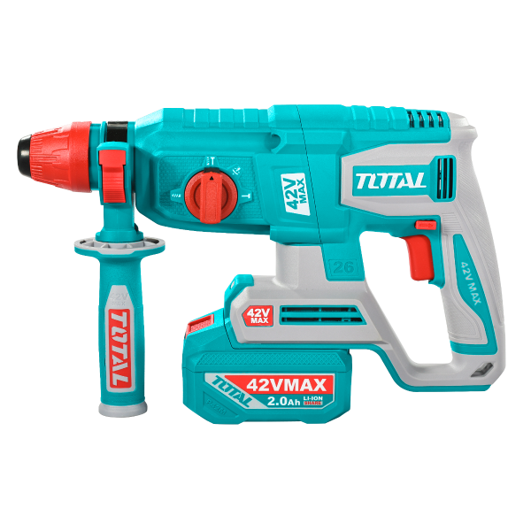 Ciocan rotopercutor TOTAL 42V, 26 mm, 2.5 J