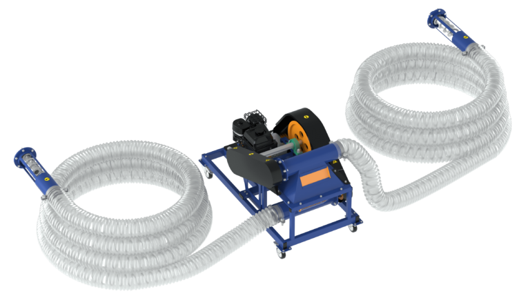 Snec flexibil pentru cereale 24 m, motor benzina 6.5 CP, pana la 9 t/h – TMC, transport profesional vrac