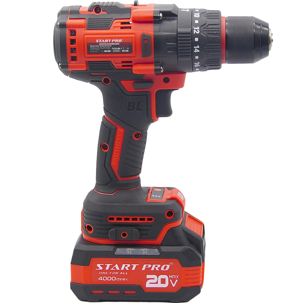 Masina de gaurit si insurubat StartPro SCD3-20 BRUSHLESS, 120Nm