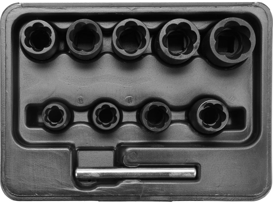 Trusa tubulare Cr-V 10 buc, 3/8" – rezistenta si versatila